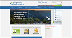 Desktop Screenshot of poconohealthsystem.org