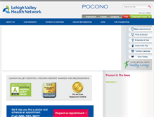 Tablet Screenshot of poconohealthsystem.org